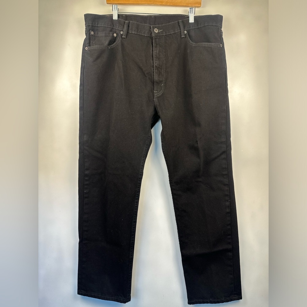 LEVI'S 505 REGULAR FIT STRAIGHT DENIM BLUE JEANS MENS SIZE‎ 42X32 - worn once